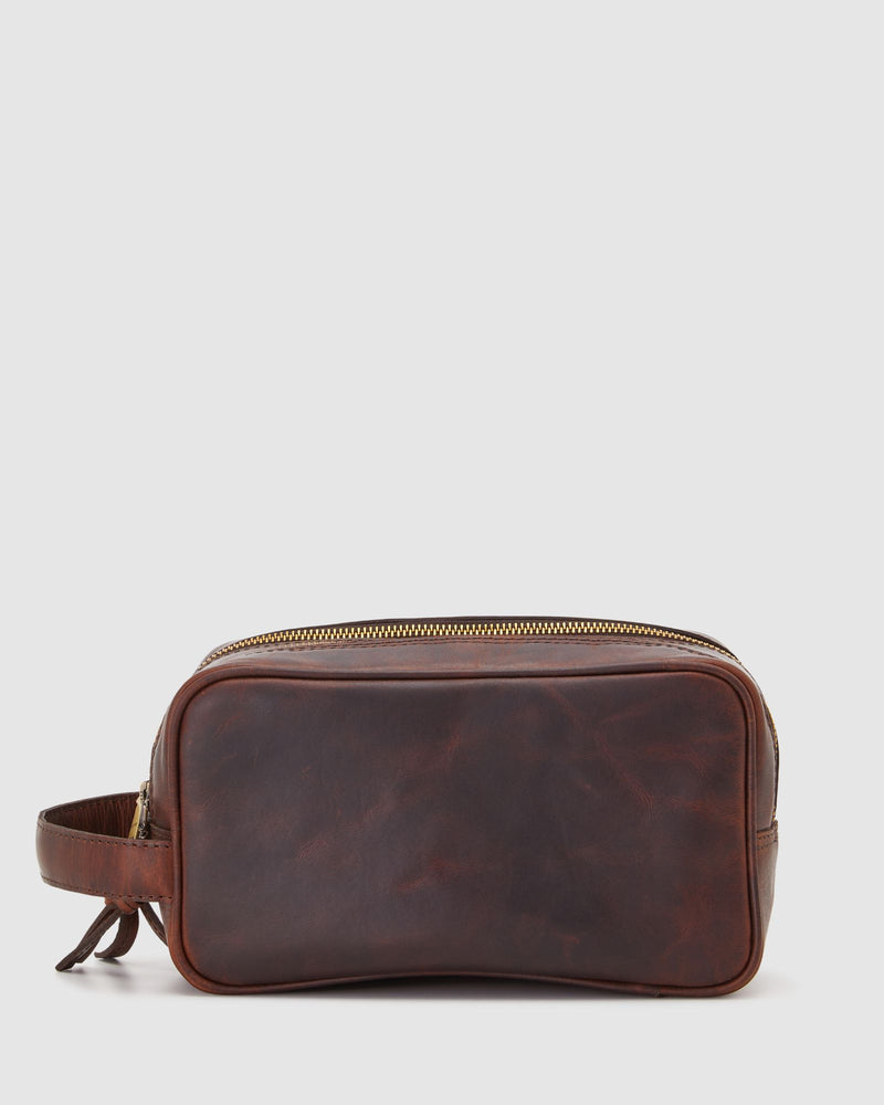 GRIFFIN LEATHER WASH BAG MENS ACCESSORIES