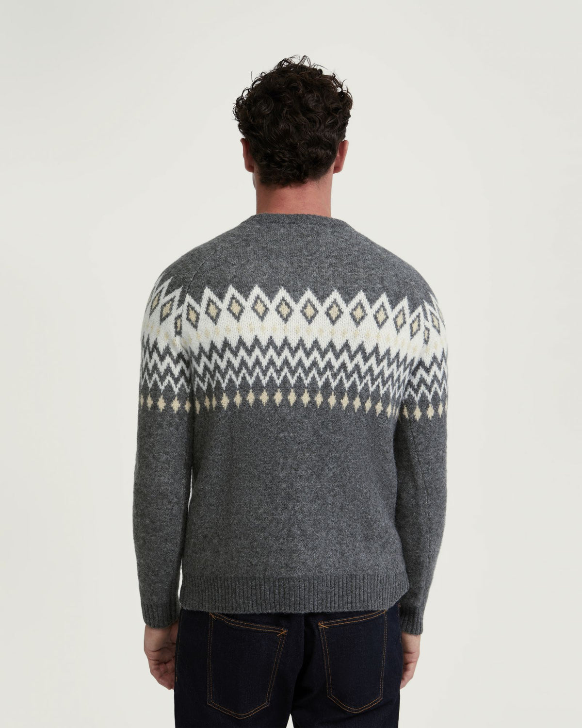 ASHTON PATTERNED CREW NECK KNIT - AVAILABLE ~ 1-2 weeks MENS KNITWEAR