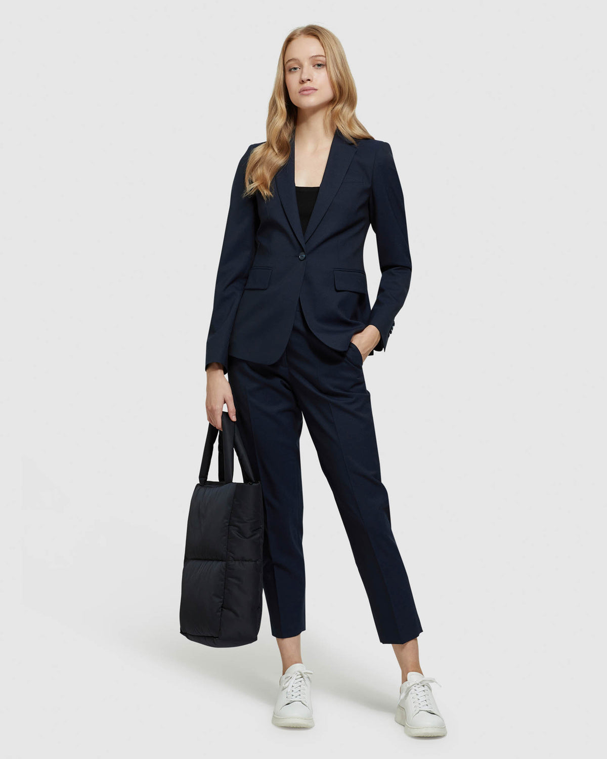 CHARLA WOOL STRETCH SUIT PANTS