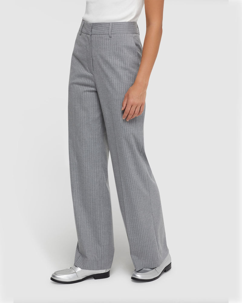 LYDIA PINSTRIPE SUIT TROUSERS WOMENS PANTS