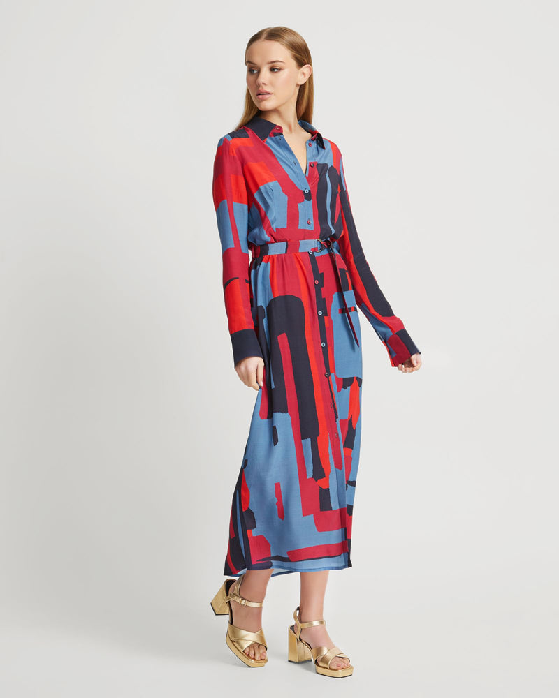 DIANNE LARGE SCALE PRINTED DRESS - AVAILABLE ~ 1-2 weeks WOMENS DRESSES