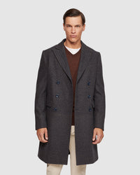 ATTICUS WOOL RICH TWILL OVERCOAT MENS JACKETS AND COATS