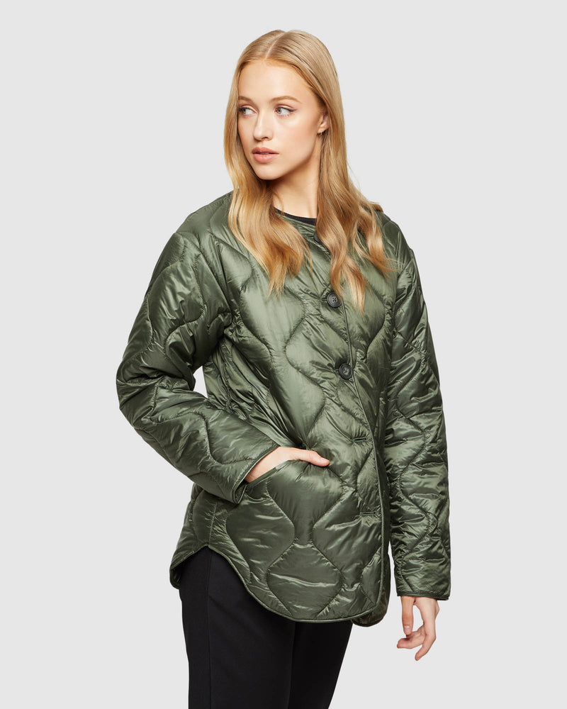 RANIE ECO FILLING QUILTED PUFFA JACKET WOMENS SUITS JKTS COATS