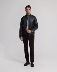 Biker Leather Jacket MENS JACKETS AND COATS