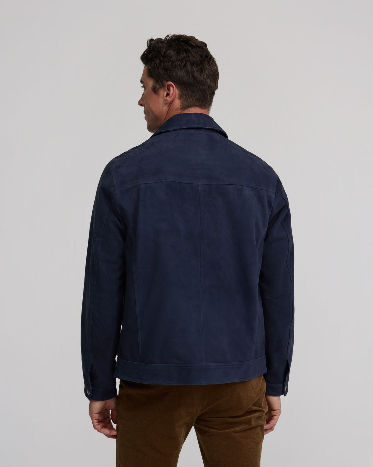 Suede Trucker Jacket MENS JACKETS AND COATS