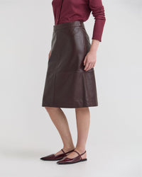 Nina Nappa Leather Skirt WOMENS SKIRTS