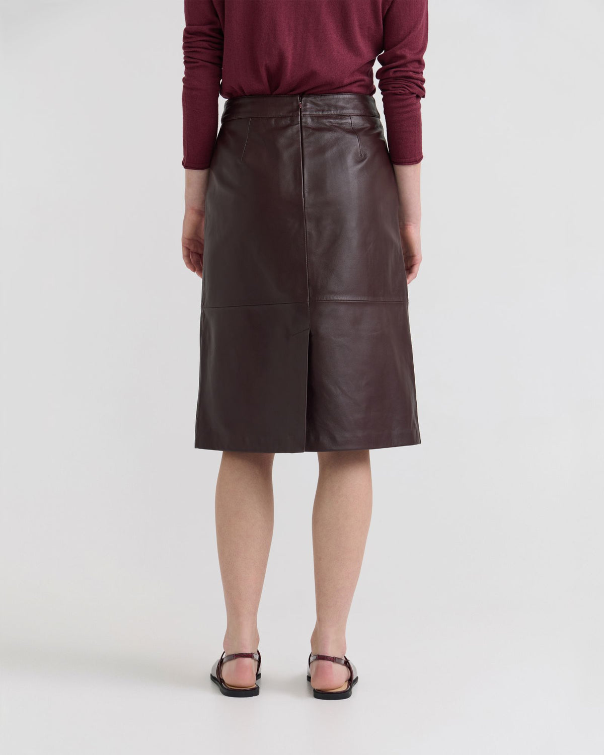 Nina Nappa Leather Skirt WOMENS SKIRTS