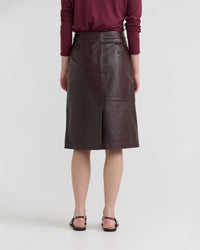 Nina Nappa Leather Skirt WOMENS SKIRTS