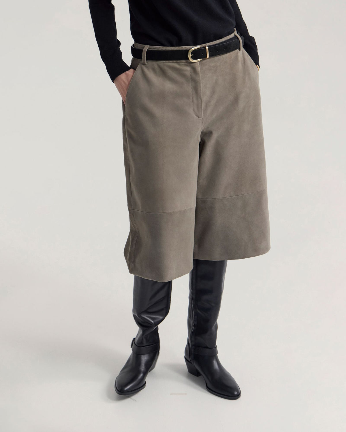 Kiera Suede Bermuda Shorts WOMENS SKIRTS