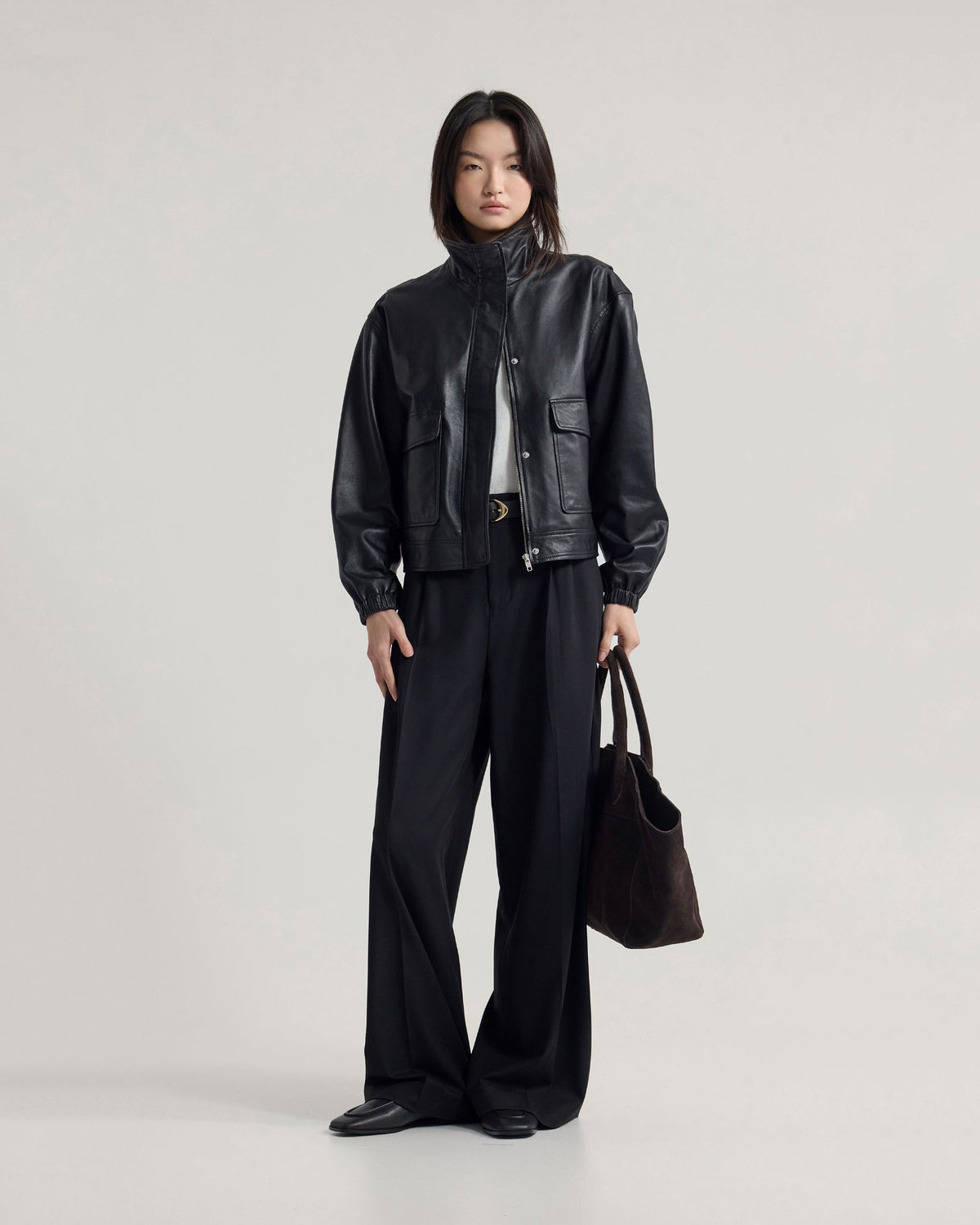 Rosie Leather Bomber Jacket WOMENS SUITS JKTS COATS