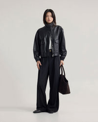 Rosie Leather Bomber Jacket WOMENS SUITS JKTS COATS