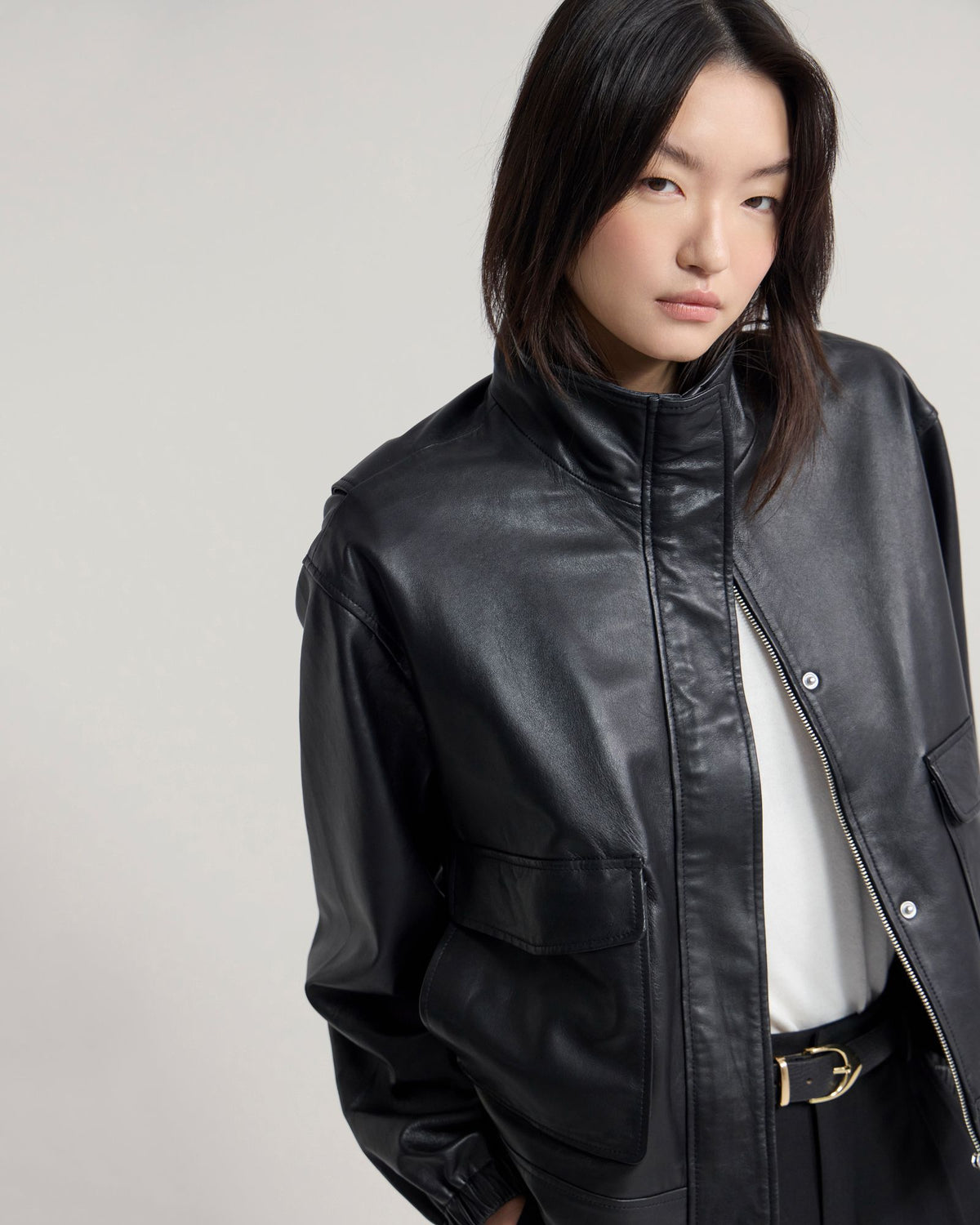 Rosie Leather Bomber Jacket WOMENS SUITS JKTS COATS
