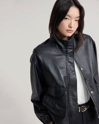 Rosie Leather Bomber Jacket WOMENS SUITS JKTS COATS