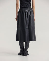 Jaya Leather Midi Skirt WOMENS SKIRTS
