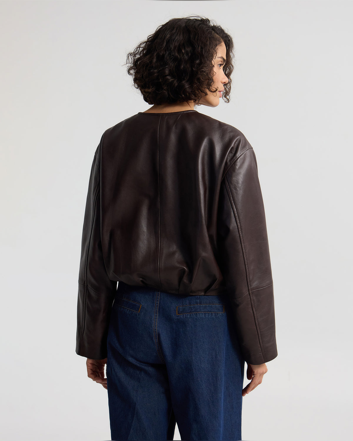 Ember Leather Bomber Jacket WOMENS SUITS JKTS COATS