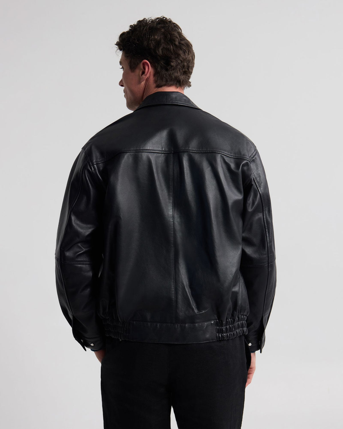Nico Leather Bomber Jacket MENS JACKETS AND COATS