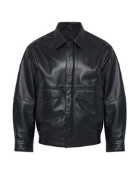 Nico Leather Bomber Jacket MENS JACKETS AND COATS