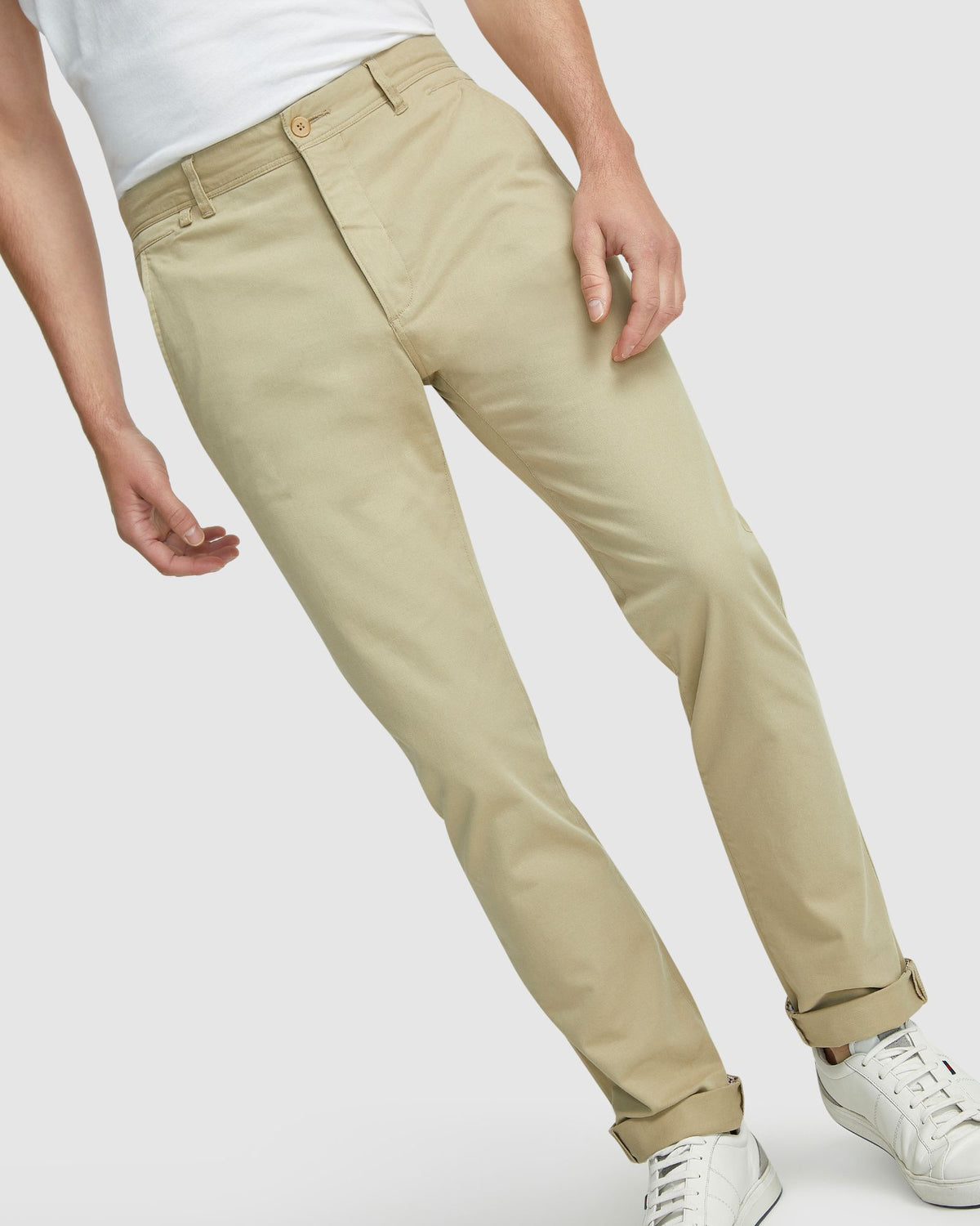 DANNY CASUAL ORGANIC COTTON CHINOS MENS TROUSERS
