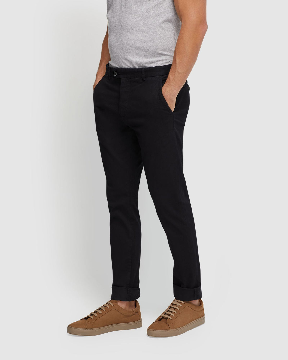 Demon&Hunter Men's Skinny-Fit Stretch Casual Pants - Slim Fit Stretch Cotton Trousers