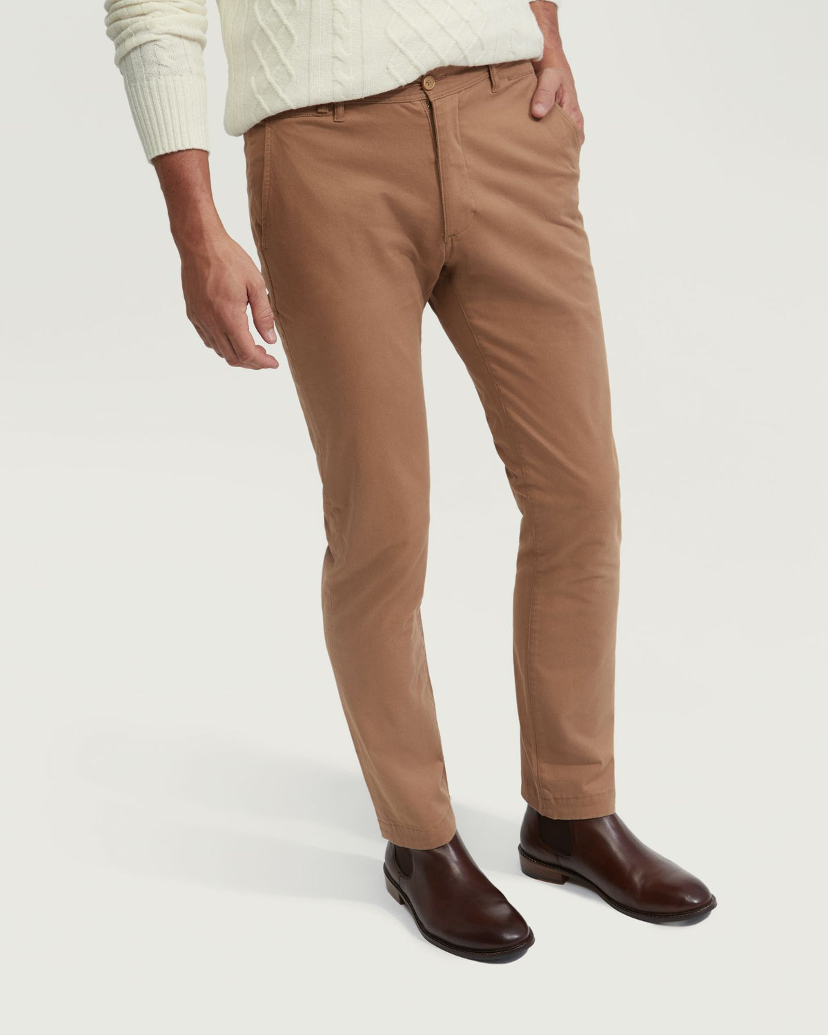 DANNY CASUAL ORGANIC COTTON CHINOS MENS TROUSERS