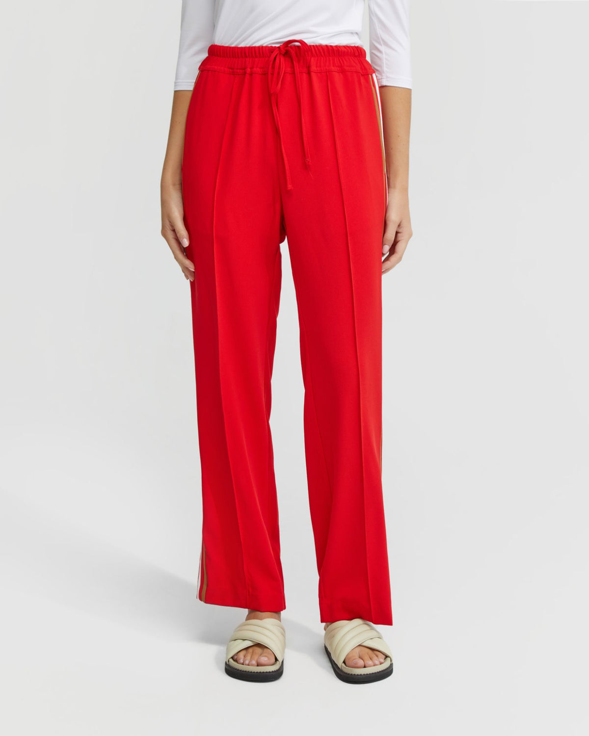 VOILET CONTRAST STRIPE PANTS WOMENS PANTS