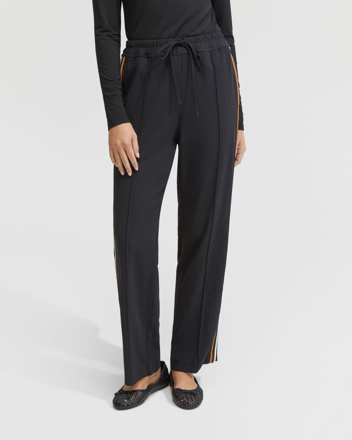 VOILET CONTRAST STRIPE PANTS WOMENS PANTS