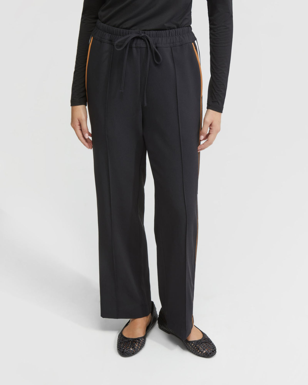 VOILET CONTRAST STRIPE PANTS WOMENS PANTS