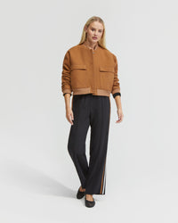 VOILET CONTRAST STRIPE PANTS WOMENS PANTS