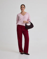 Violet Contrast Stripe Pants WOMENS PANTS