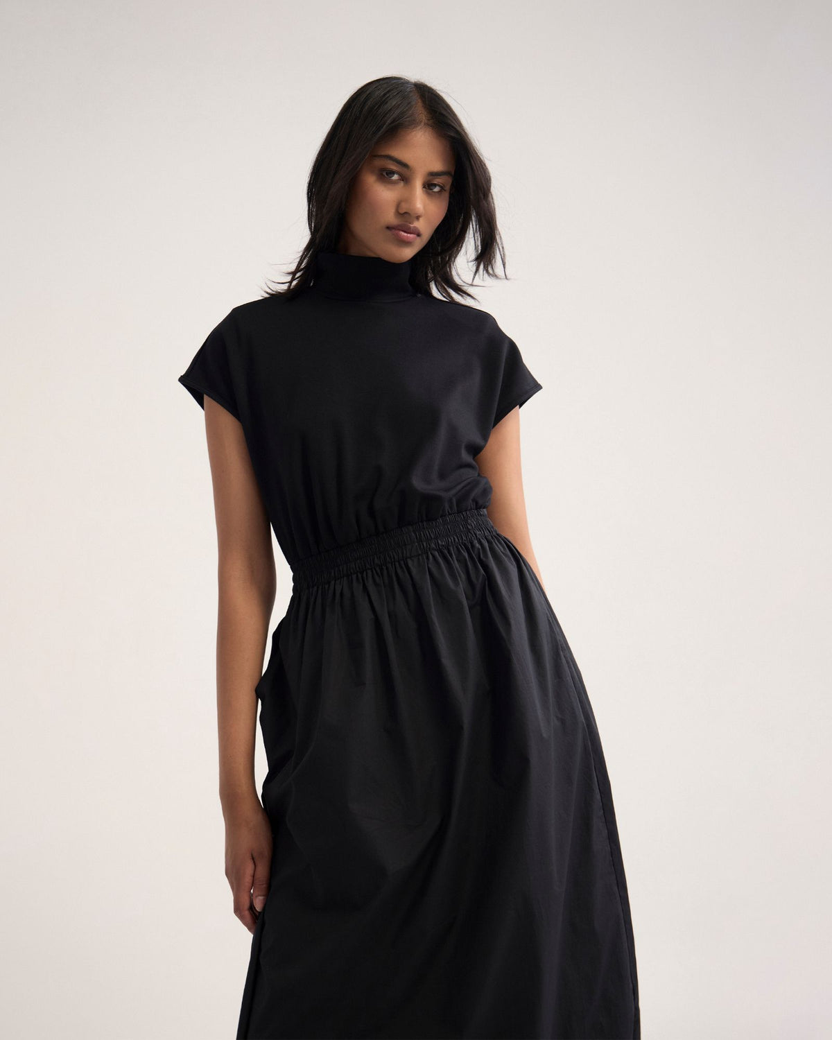 Esrealla High Collar Dress WOMENS DRESSES