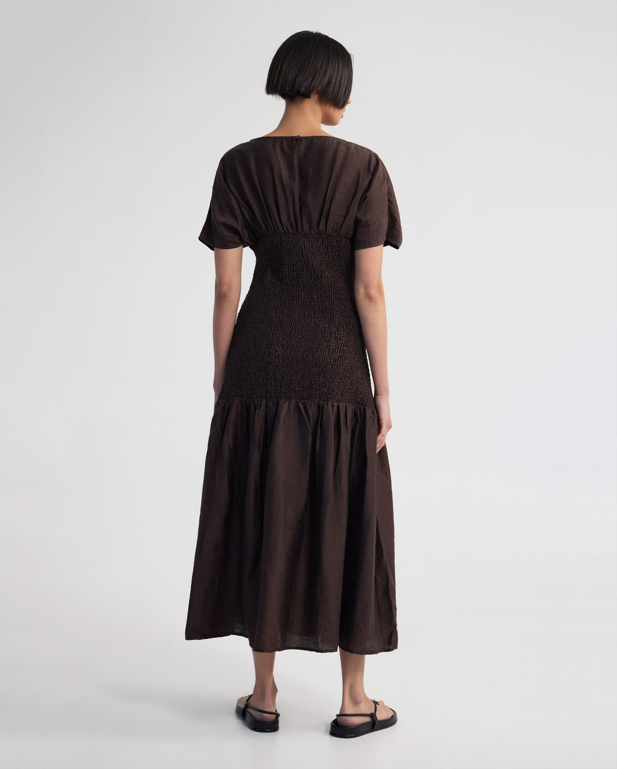 Kit Shirred Dress WOMENS DRESSES