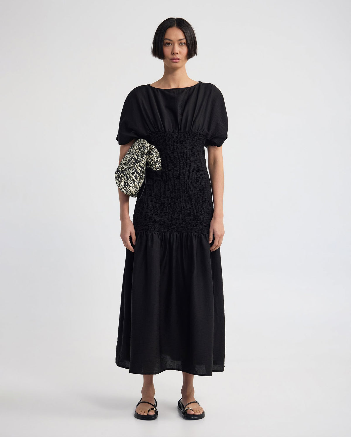 Kit Shirred Dress WOMENS DRESSES
