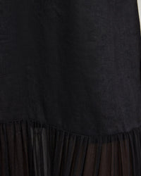 Fenna Linen And Georgette Dress