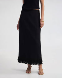 Gabrielle Linen Blend Fringed Skirt WOMENS SKIRTS