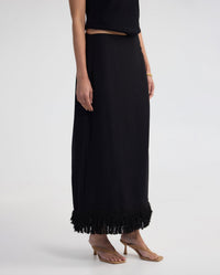 Gabrielle Linen Blend Fringed Skirt WOMENS SKIRTS