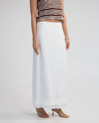 Gabrielle Linen Blend Fringed Skirt WOMENS SKIRTS