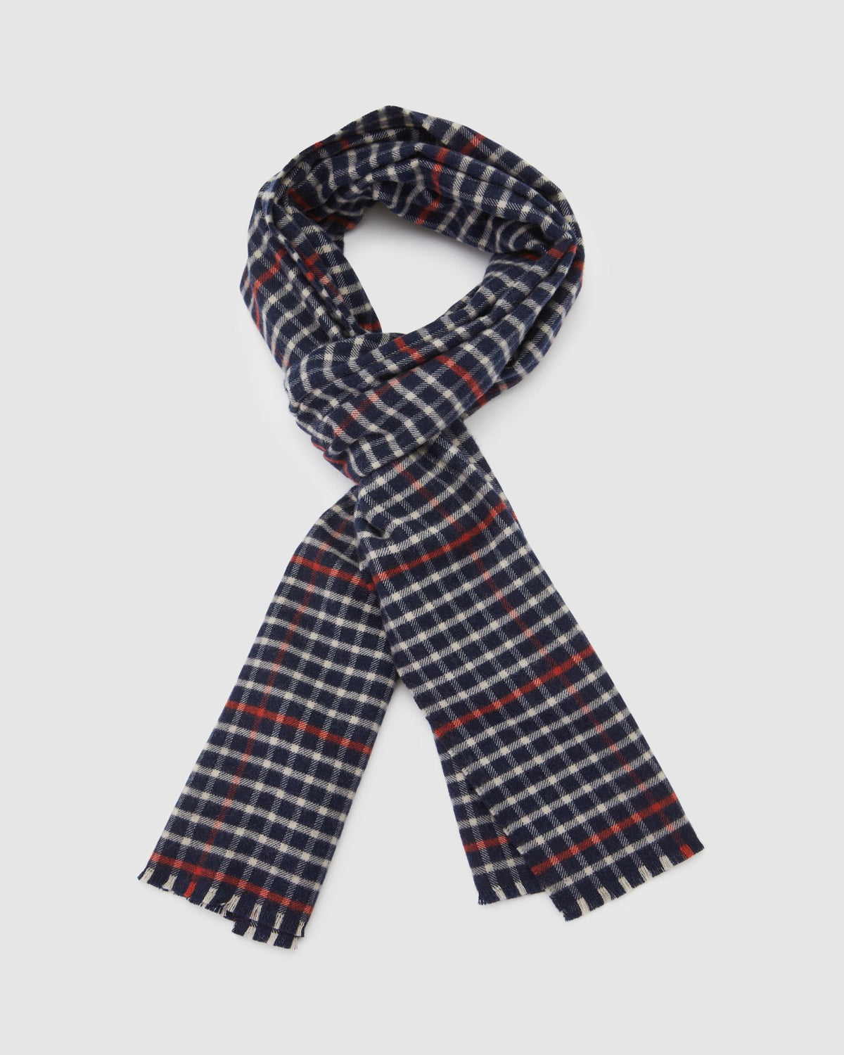 KEIRAN WOOL CHECK SCARF MENS ACCESSORIES