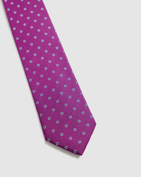 Milton Spot 7Cm Floral Tie MENS ACCESSORIES