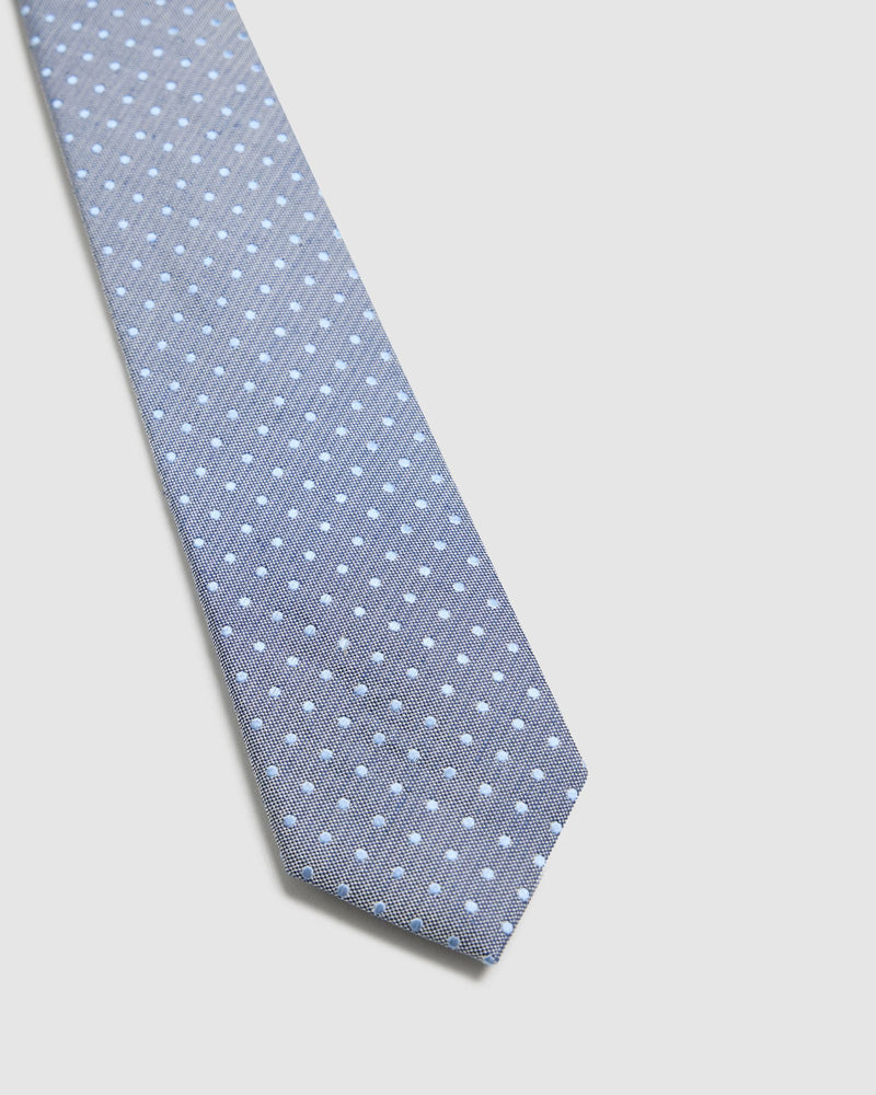 Noel Spot Grid 7Cm Tie MENS ACCESSORIES