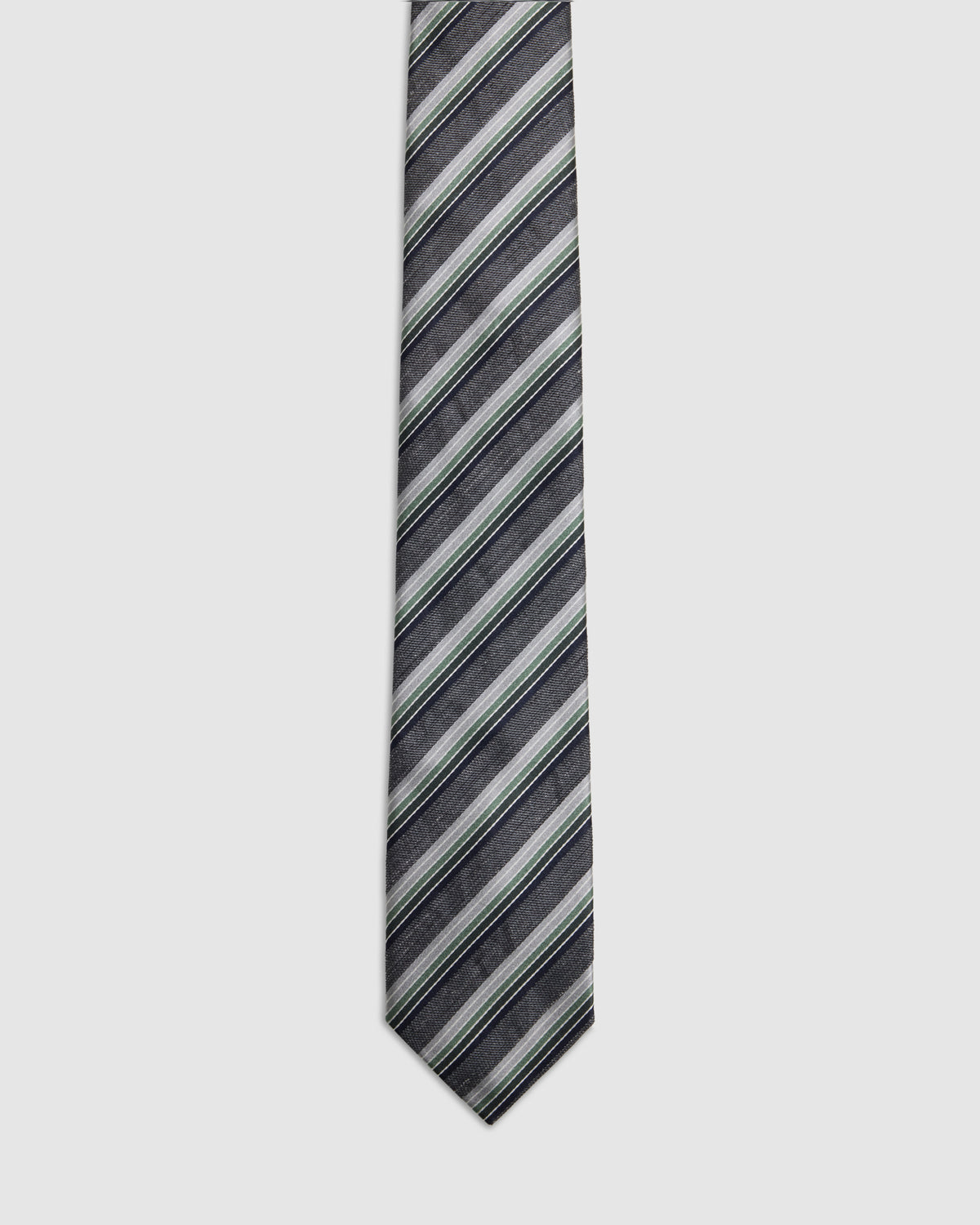 Evan Stripe Silk/Linen 7Cm Tie MENS ACCESSORIES