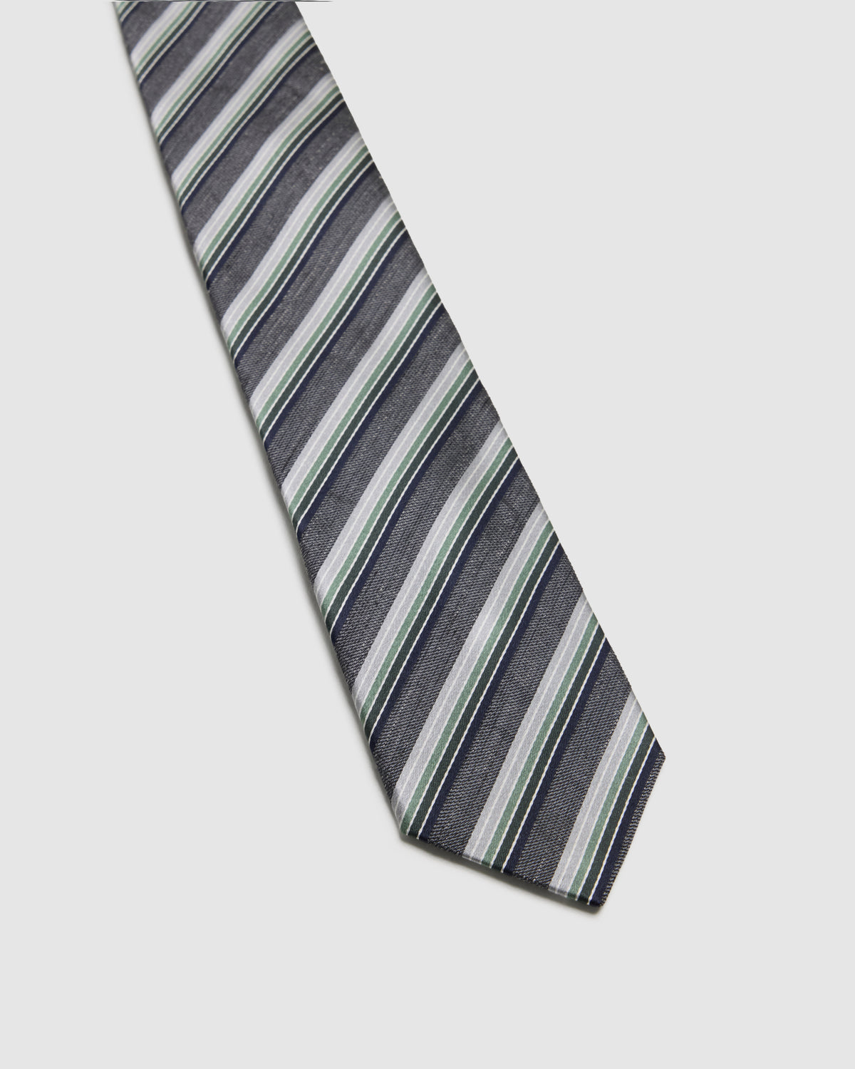 Evan Stripe Silk/Linen 7Cm Tie MENS ACCESSORIES