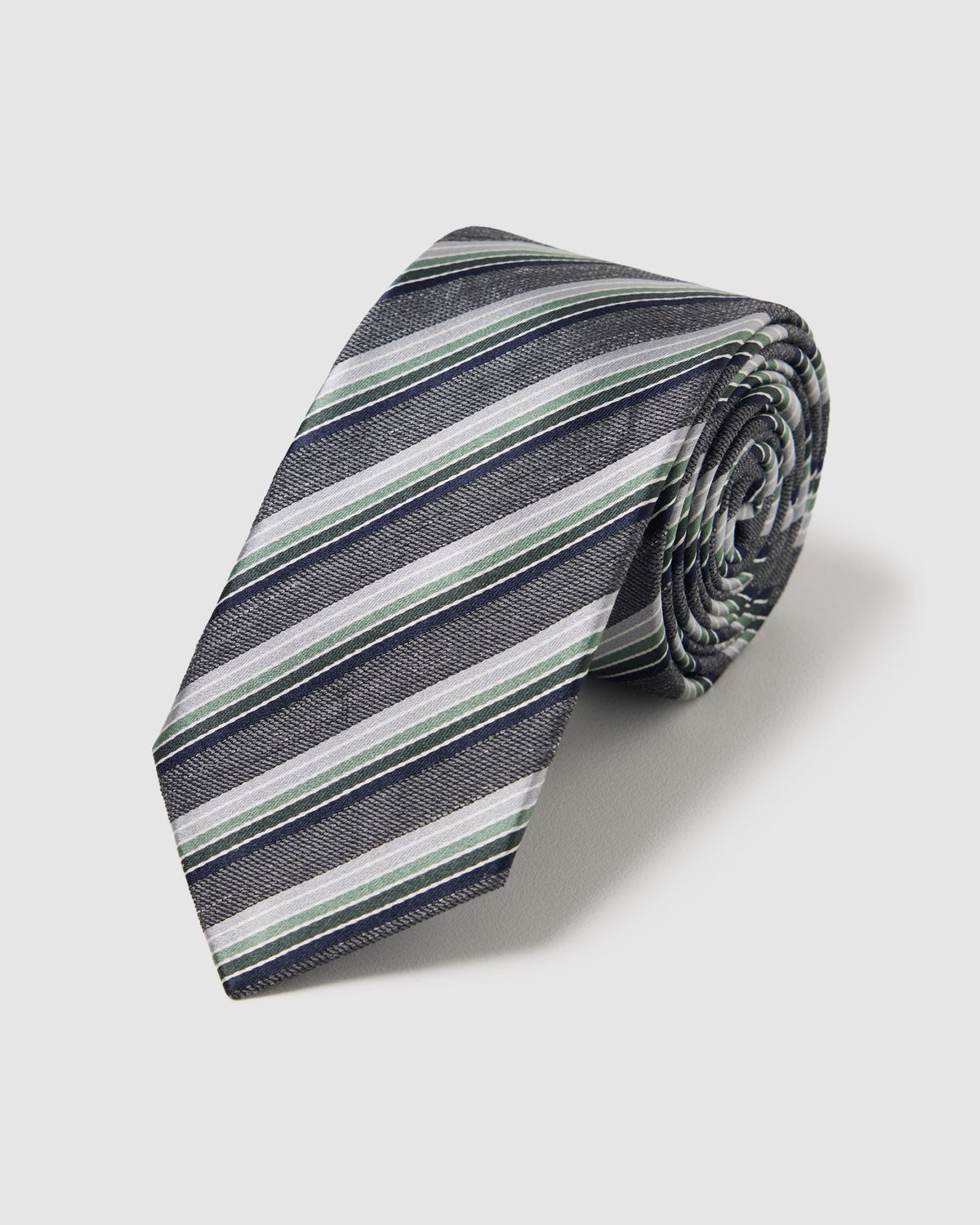 Evan Stripe Silk/Linen 7Cm Tie MENS ACCESSORIES