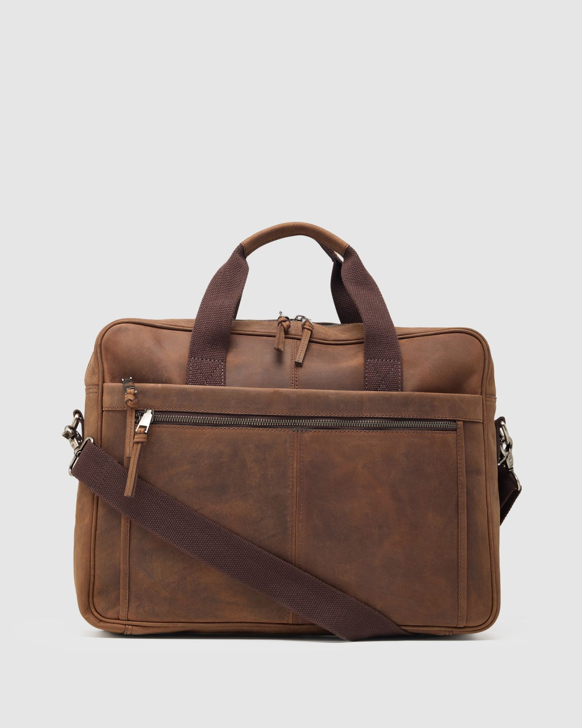 Laptop Briefcase Postbox Bag Messenger Bag Sleek Leather Laptop