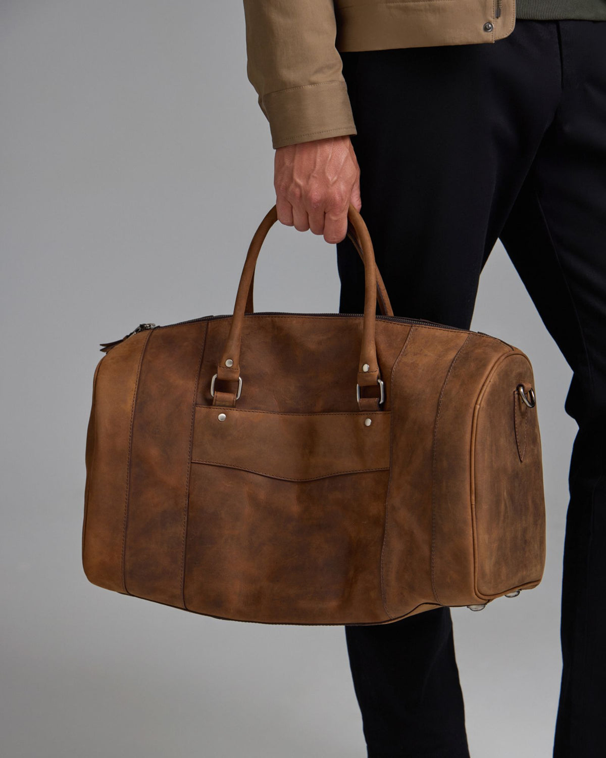 Barton Leather Overnighter MENS ACCESSORIES