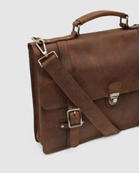 Barton Leather Briefcase MENS ACCESSORIES