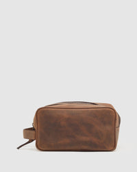 Barton Leather Wash Bag MENS ACCESSORIES