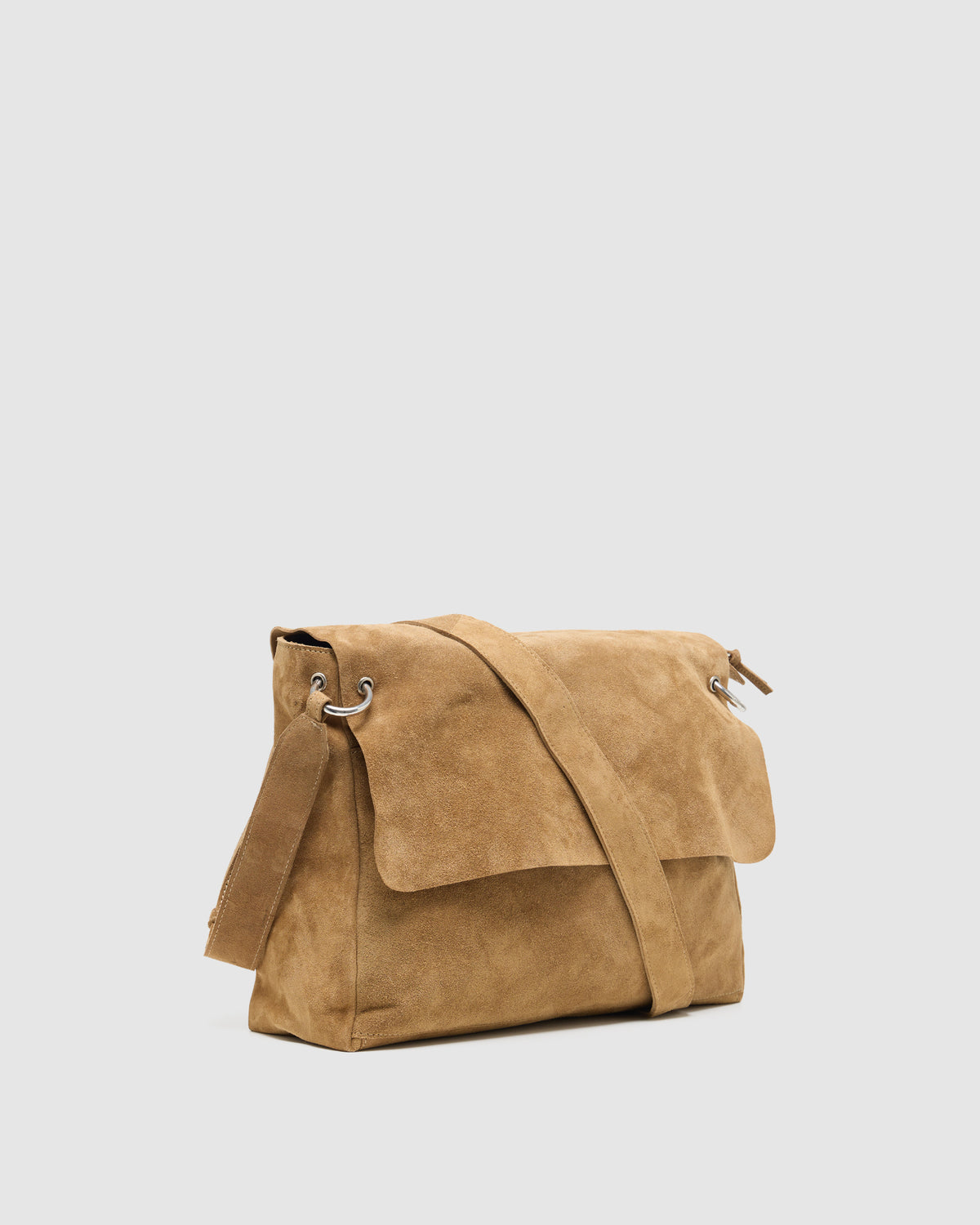 Pivart Suede Satchel Bag MENS ACCESSORIES