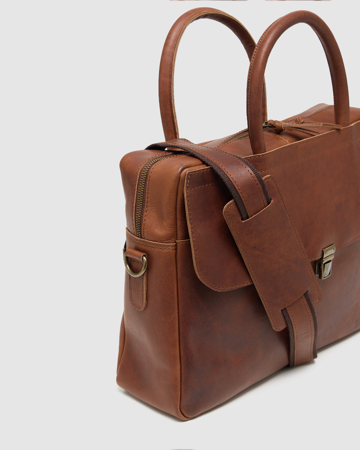 Bartell Leather Briefcase MENS ACCESSORIES
