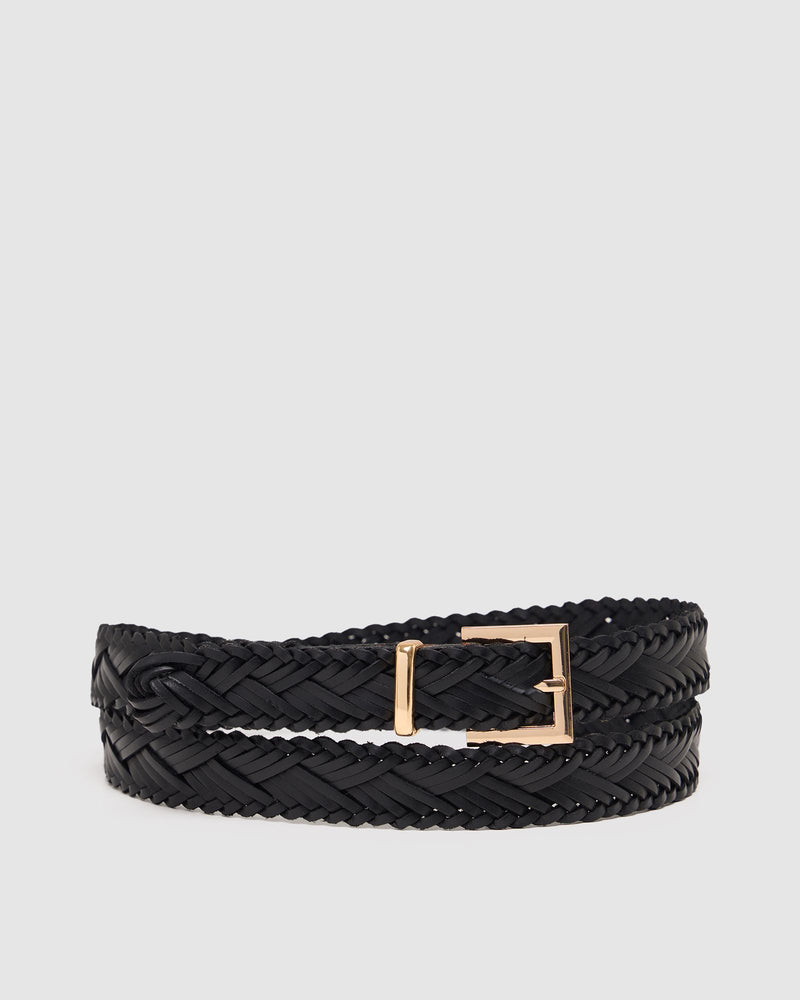Everly Plaited Leather Belt WOMENS ACCESSORIES