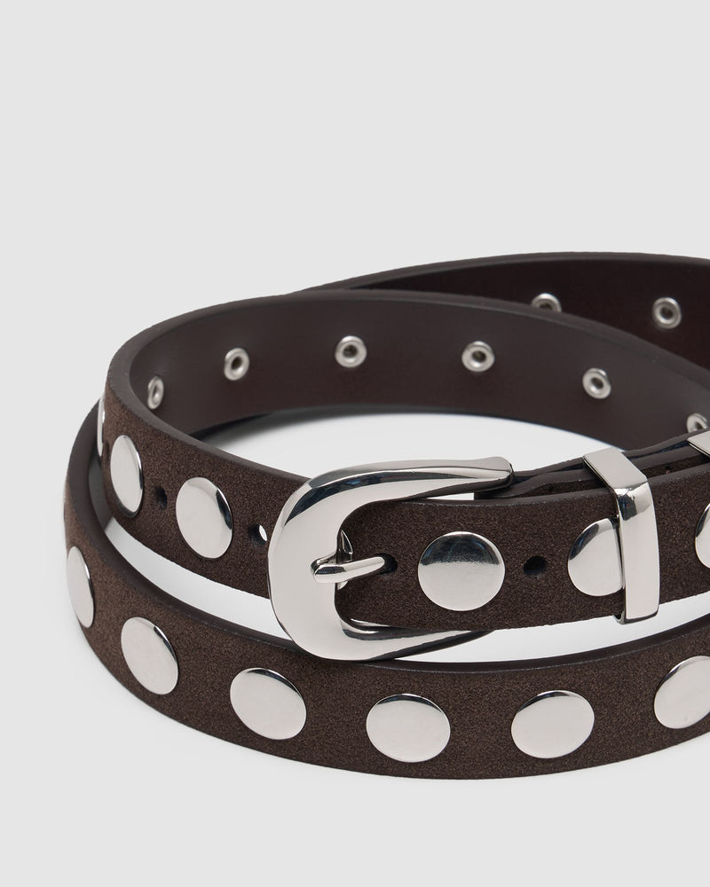 Fiorella Suede Stud Belt WOMENS ACCESSORIES